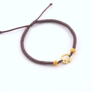 Chow Sang Sang 周生生 Cultural Blessings Daily Bliss 999 24K Pure Gold Ruyi Auspicious Cloud Bracelet 22cm 92052B