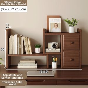 Multi-layer Adjustable Shelving Unit with Cabinet Doors