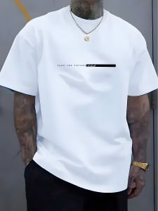 The 2025 summer new mens T-shirt is a casual fashionable outdoor street and simple mens top