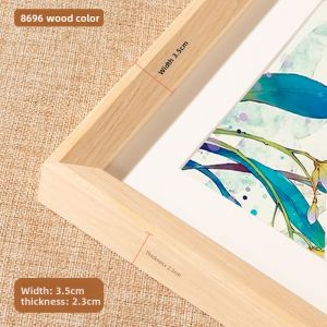 SHANCHEN | Large Size Wooden Picture Frame for Poster and Puzzle Mounting 8x4