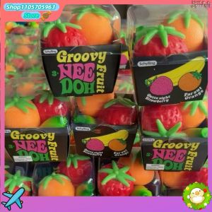 New Trending Viral 3pcs Simulation Strawberry Orange Banana Squishy Toy Slow Rising Stress Relief Squeeze Toy for Crossborder