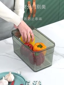 Refrigerator Organizer Transparent Storage Box with Lid Fridge Food Storage Container Seal Fresh Box Fruit Vegetable Storage Box