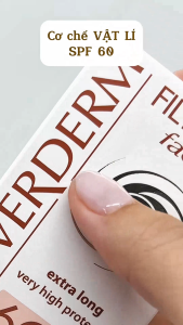 Kem Chống Nắng 1 LẦN BÔI Coverderm Filteray Ý 50ml Chống Nước Chống Tia UVA UVB IR Ánh Sáng Xanh
