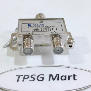 Bộ chia cáp truyền hình Chia Tivi chia Camera / Way Spliter 5 - 1000 MHZ (Hiệu PACIFIC) 1 ra 2