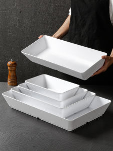 Miam Rectangular Plate Chinese Style Adult Use Food Display Serving Tray for Self-Service Buffet Charcuterie Fruit Dish