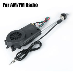Waterproof Exterior Vehicle Aerials Electric Power Automatic Telescopic Antenna For Car SUV AM FM Radio 12V
