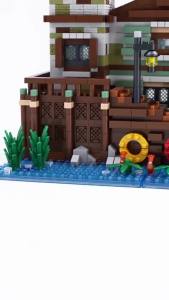 Bộ Xếp Hình Mini MOC City Street View - 2689 Mảnh Ghép Mô Hình Nhà Gỗ Làng Chài Cá Bến Cảng Đồ Chơi Xếp Hình Dành Cho Người Lớn Quà Tặng Sinh Nhật Lễ Tết