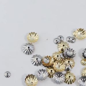 50Pcs Stainless Steel Bead Caps Caps For Beads Flower Bead Caps For Jewelry Making Caps For Bracelet Accessories For Jewelry