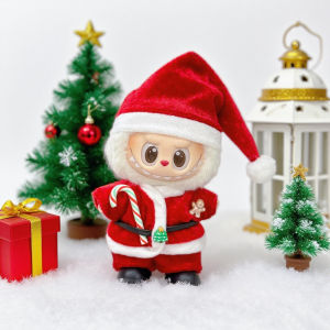 New Labubu Doll Christmas Outfit  Festive Costume Set Cute Plush Santa Dress with Accessories for Dolls  Christmas