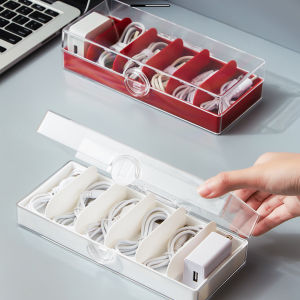 กล่องเก็บสายไฟ กล่องเก็บสายชาร์จ กล่องเก็บหูฟัง กล่องเก็บสายชาร์จ กล่องอเนกประสงค์ สินค้าพร้อมส่งในไทย