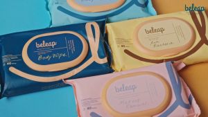 beleap Biodegradable Anti-bacteria Wet Wipe Tissue (3x 40s)- Extra Large Extra Thick