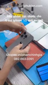 (PHIÊN BẢN KHOÉT TÁO) Dán PPF mặt lưng full viền cho iPhone 15/ 15 Plus (15+)/ 15 Pro/ 15 Promax (15 pm) chống trầy xước