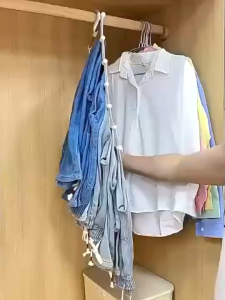 Rak Seluar Lipat Berbilang Lapisan K7225 (1 keping) / K7225 多层折叠裤架  (1个) / K7225 Multi-Layer Folding Pants Rack (1 piece)