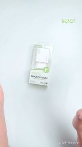 ROBOT RT-F2 Dual USB and Type C Port Charger Quick Charging 18W QC 3.0 Original