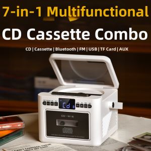 BAOZOUTU | Bluetooth CD Cassette Player Portable English Repeating Audio System