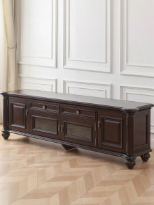 HELIDA | American Vintage Solid Wood TV Cabinet Storage