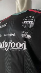 Kaos Jersey 2024/2025 Persib Terbaru Atasan Hitam Futsal Sepakbola SSBW08