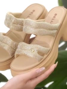 Belle | Glitter Thick-Sole Summer Casual Slipper