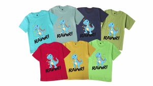 Kaos tshirt atasan anak laki laki gambar Dino usia 1-12 tahun Part 1