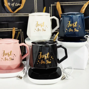 Cawan Suhu Malar Kotak Hadiah Cawan Tahan Panas Cawan Keramik Set Usb Keep Warm Mug Doorgift Company Giftbox
