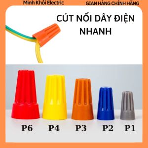 cút nối dây điện nhanh Combo 100c đầu cos nối xoắn dây điện đầu cốt chụp xoắn đấu nối núm vặn Phụ Kiện Nối Dây Điện An Toàn Cút Nối Dây Điện P1 P2 P3 P4 P6 - Lazada