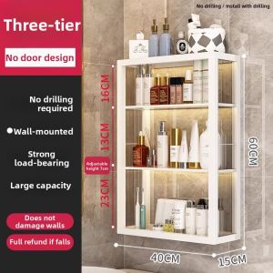 DOOPO | No-Drilling Wall Mounted Bathroom Storage Shelf