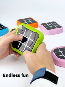 tictactoe educational toys very smart intelligent toys intellectual educational toys three-character rice flag chess parent-child interaction family board games improve focus suitable for family games seaside escape board games