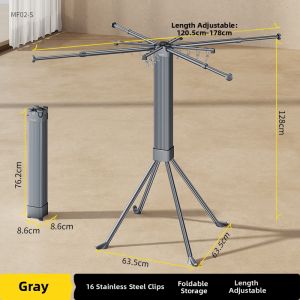 BIREN | Folding Telescopic Clothing Rack