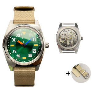 7120 Hand-Wind Mechanical Watch Men 36mm Retro Business Timepiece Classic Simple Couple Watch