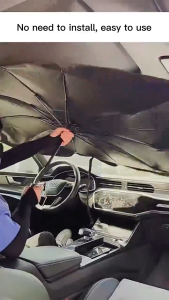 Car Windshield Sunshade Cover Upgraded Foldable Front Window Heat Insulation Shade Parasol