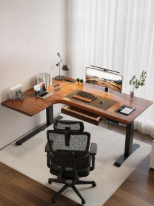 Corner Adjustable Elevation Desk for Home and Office