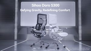 Sihoo Doro S300 AU-1B-302 Kursi Abu-Abu Kursi Gaming/Kursi Ergonomis/Kursi Kantor/Kursi Belajar Kerja