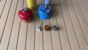 1Pc Camping Stove Adapter Converter Butane Canister Adapter Refill Adapter EN417 Lindal Valve Canister Shifter