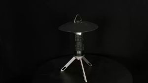 Đèn cắm trại 2200MAH Bộ ba mảnh có bóng đèn và chân đế Ngọn hải đăng ngoài trời LED Đèn cắm trại ngoài trời Đèn pin cắm trại USB Đèn pin khẩn cấp có thể sạc lại