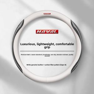 CHEXINGHEYI | All-Season Leather Steering Wheel Cover for Haval H9 Anti-Slip Sweat-Absorbing