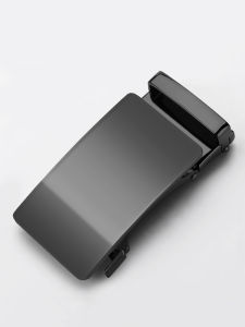 หัวเข็มขัดอัตโนมัติเข็มขัดบุรุษ 3.5 ซม.โลหะผสมสไลด์ Groove กางเกงเข็มขัด High End สวมใส่ด้านนอก Jun Rudder ยี่ห้อ