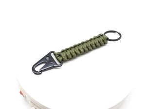 Carabiner Gantungan Kunci Keychain Tali Paracord Untuk Survival Outdoor Camping