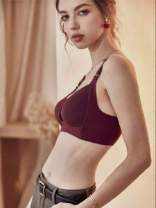 Invisible Light Anti-Sagging Bust Minimizing Gathering Bra Set