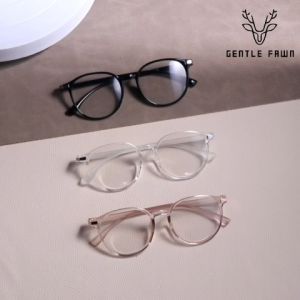 Gentle Fawn Kacamata Antiradiasi Blueray Photocromic Bentuk Oval Bisa Minus Bahan TR90 Fashion Pria Wanita 7047
