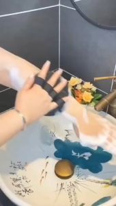 ผ้าเช็ดทำความสะอาดแบบกลมยาง ไม่เจ็บปวด แปรงขัดตัวเพื่อทำความสะอาดล้ำลึก สิ่งประดิษฐ์สำหรับอาบน้ำ เครื่องมือขัดหลัง โคลนสำหรับถู ผ้าเช็ดตัวสำหรับอาบน้ำ ผู้หญิง