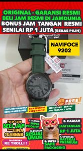 JAM TANGAN NAVIFORCE ORIGINAL - NAVIFORCE 9202 - Men LA - Kulit - Hijau - Jamdunia / Jam dunia JD18 # JAM TANGAN NAVIFORCE PRIA JAM NAVIFORCE PRIA + JAM NAVIFORCE 9202 M4 NAVYFORCE ORIGINAL 9202 S003