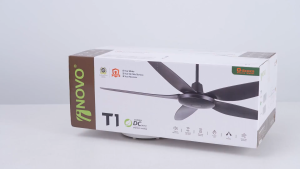 INOVO T1 40/56 DC Silent Ceiling Fan with Light 5-Blade 16-Speed 9800CFM Remote control 75% energy-saving