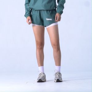 Terrel Compression Short Sage Women: Celana Olah Raga Gym Running Lari Yoga