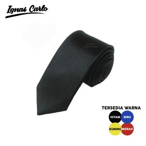 Dasi Panjang Pria Formal Kerja Kantor Slimfit Bahan Satin Premium Acara Kerja Wisuda - IGNAS CARLO
