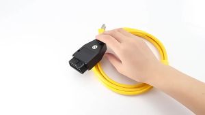 6.5ft Ethernet to OBD Interface Cable Fits ENET Interface Cable E-SYS ICOM Coding F-Series Connector Cable Car Diagnostic Tools
