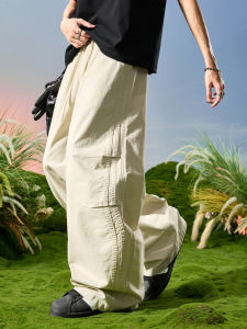 American Casual Style 3 Stripes Loose Straight Pants