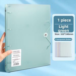 XUEDELE | Removable and Transparent 4 Hole A4 Binder