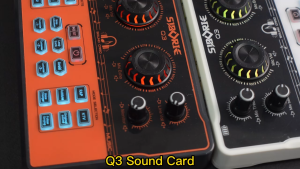 Siborie Soundcard Q3 Black Mixer Bluetooth Audio USB External Sound Card Live Teater Karaoke Kartu Suara