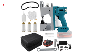 เครื่องซีลปากถุง เครื่องบรรจุถุง เครื่องเย็บถุงแบบมือถือไร้สาย ใช้พลังงานลิเธียม 13000 ฝีเข็ม/นาที เย็บกล่องและถุงมือได้ ความหนาในการเย็บ: 0.2-10 มม. แบตเตอรี่ขนาดใหญ่ 24000mAh เครื่องเย็บถุงอัตโนมัติเต็มรูปแบบ สำหรับบรรจุภัณฑ์ในคลังสินค้า