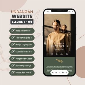 Undangan Digital Pernikahan Website Tema Elegant 04 Undangan Website Kekinian